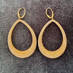 Swarovski Abstract Gold Ombre Earrings